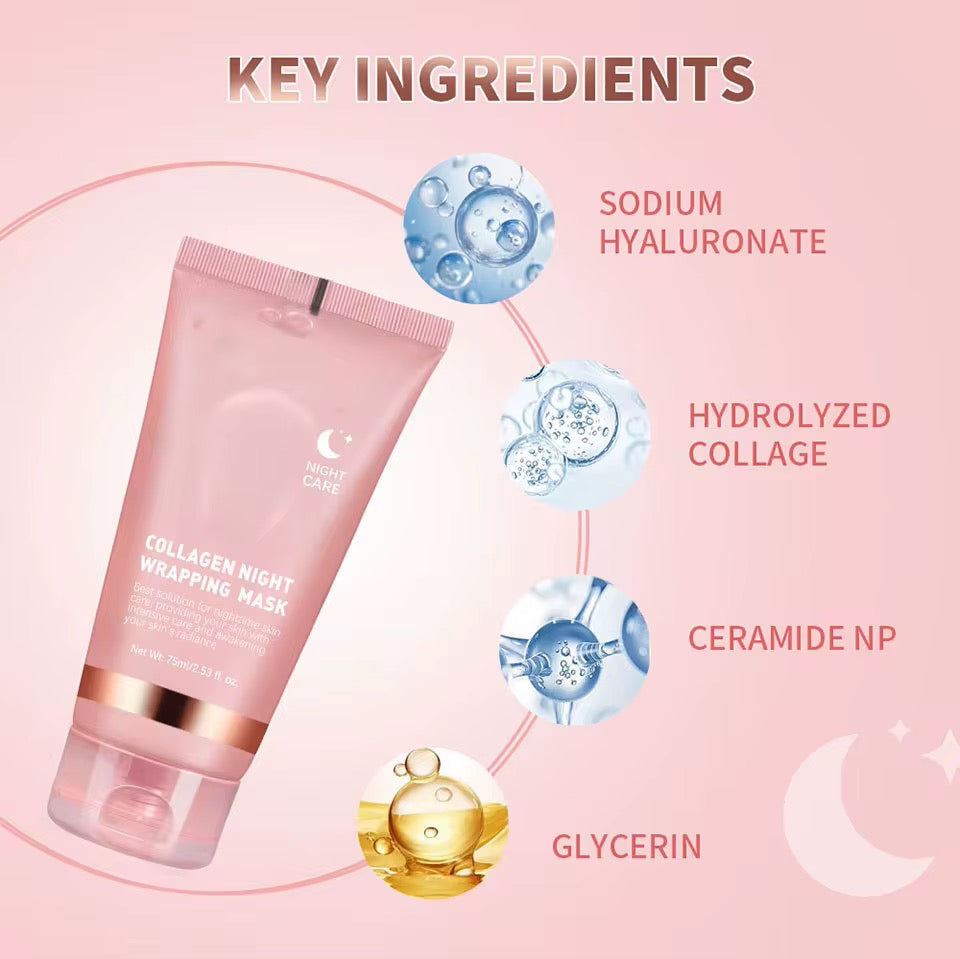 Collagen night mask- Anti-aging- Nachtmasker - Collageen masker - Night mask