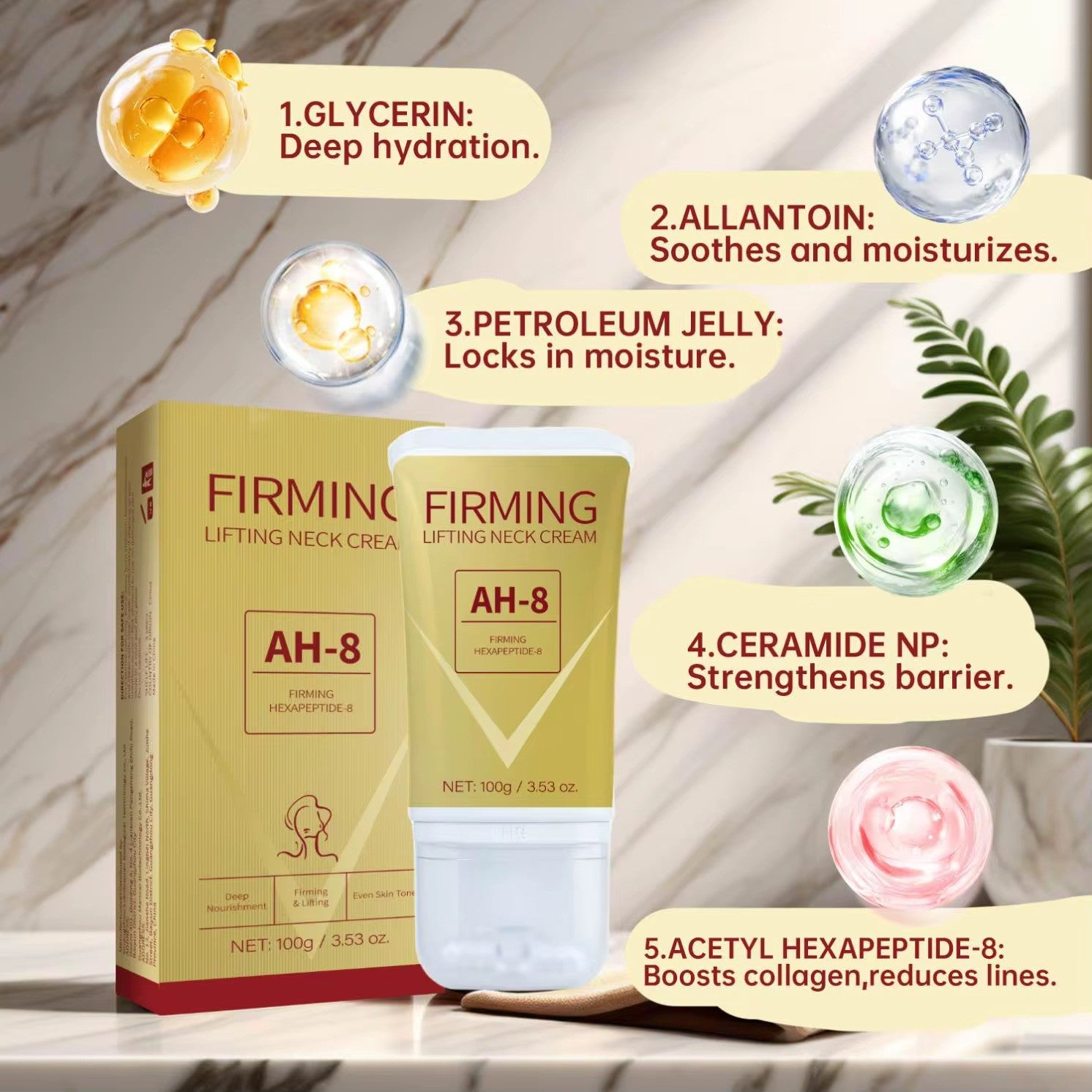 Firming neck cream - liftende nek creme - koreaanse skincare - koreaanse huidverzorging- anti- aging