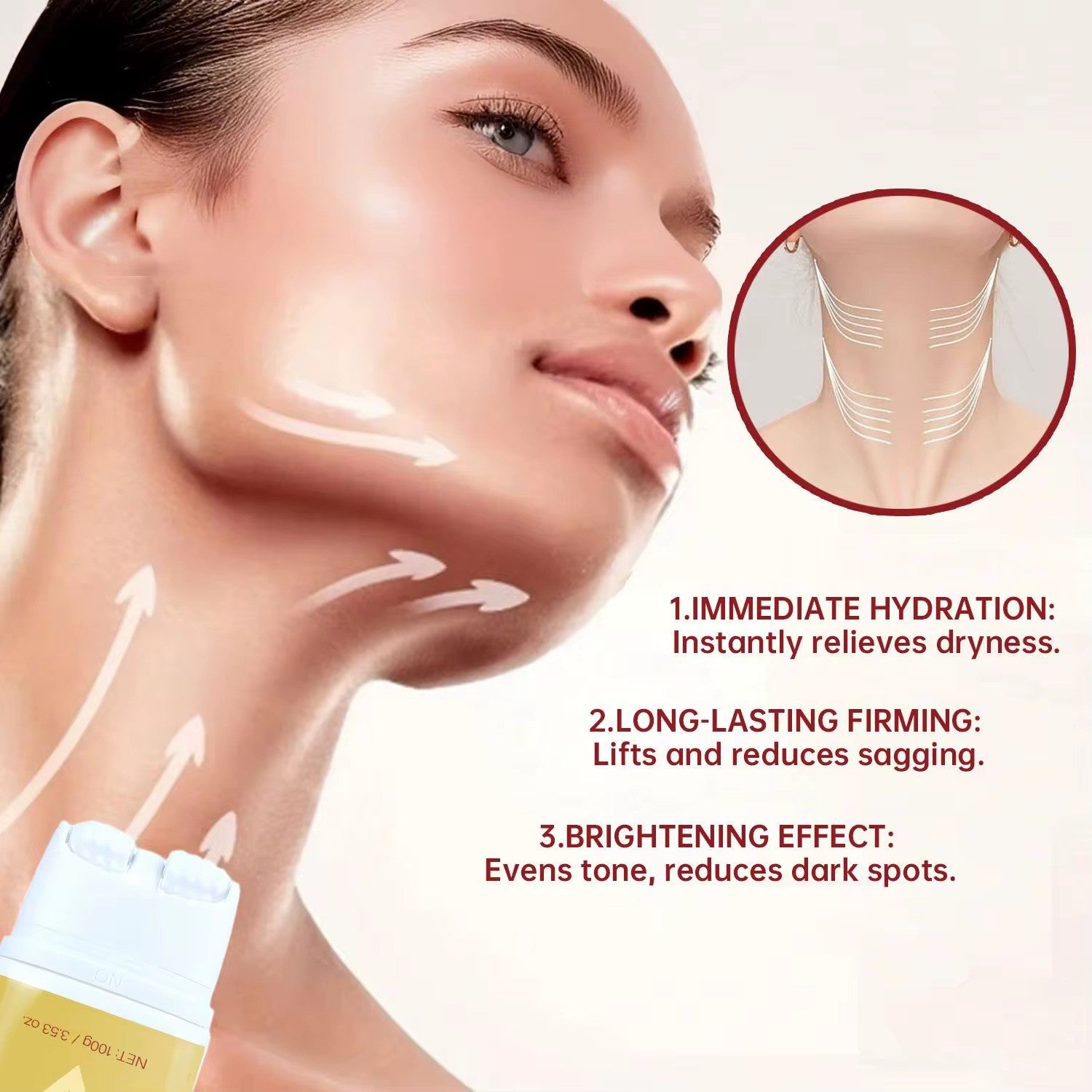 Firming neck cream - liftende nek creme - koreaanse skincare - koreaanse huidverzorging- anti- aging